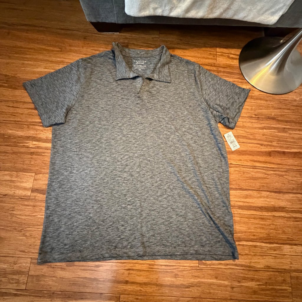 Lucky Brand Mens Polo Shirt  3xl  Gray  Super Soft  Nwt 65